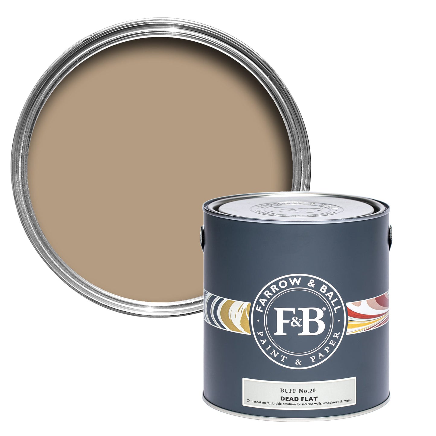 Farrow & Ball Buff No. 20 - Dead Flat 2.5L