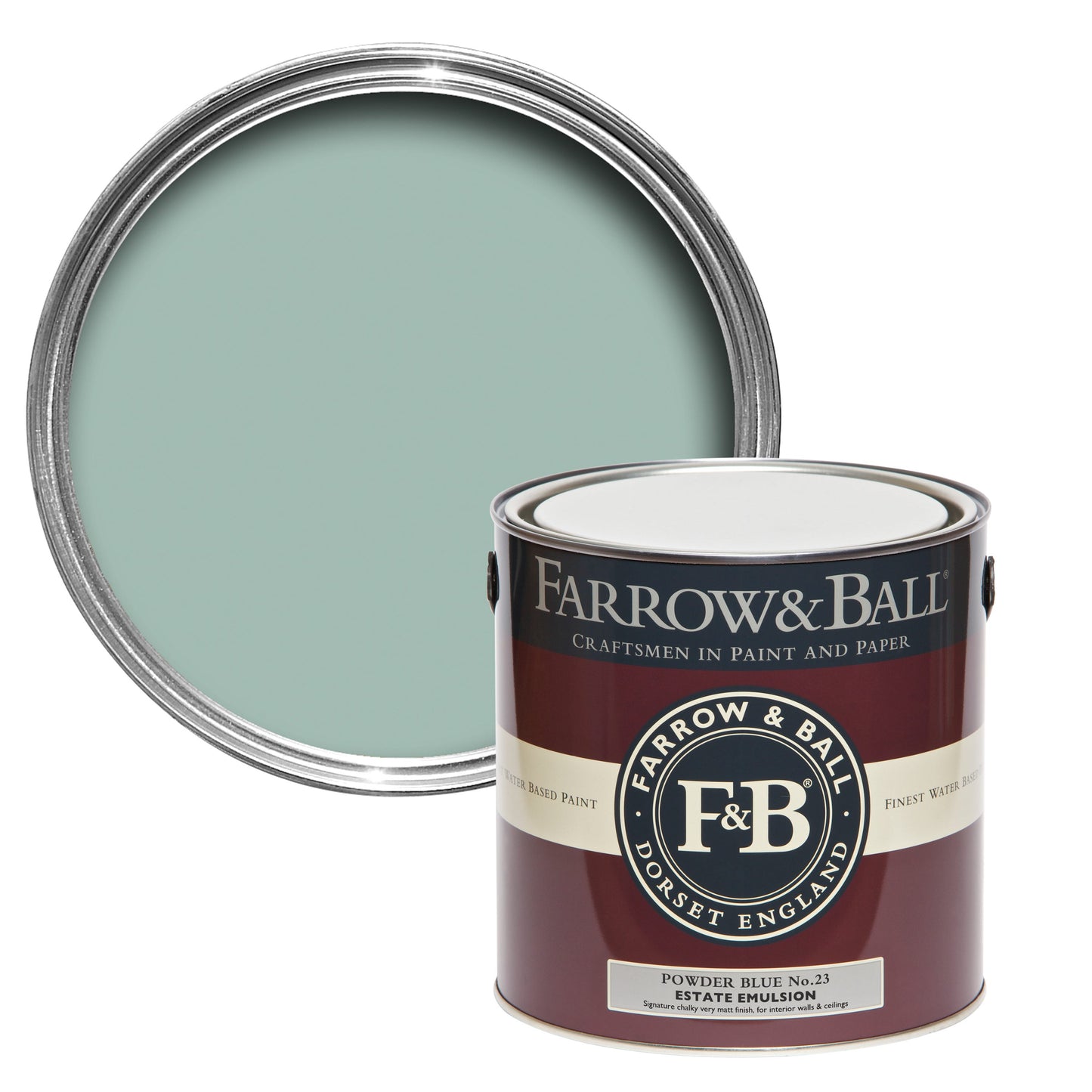 Farrow & Ball Powder Blue No. 23 - Flat Eggshell 2.5L