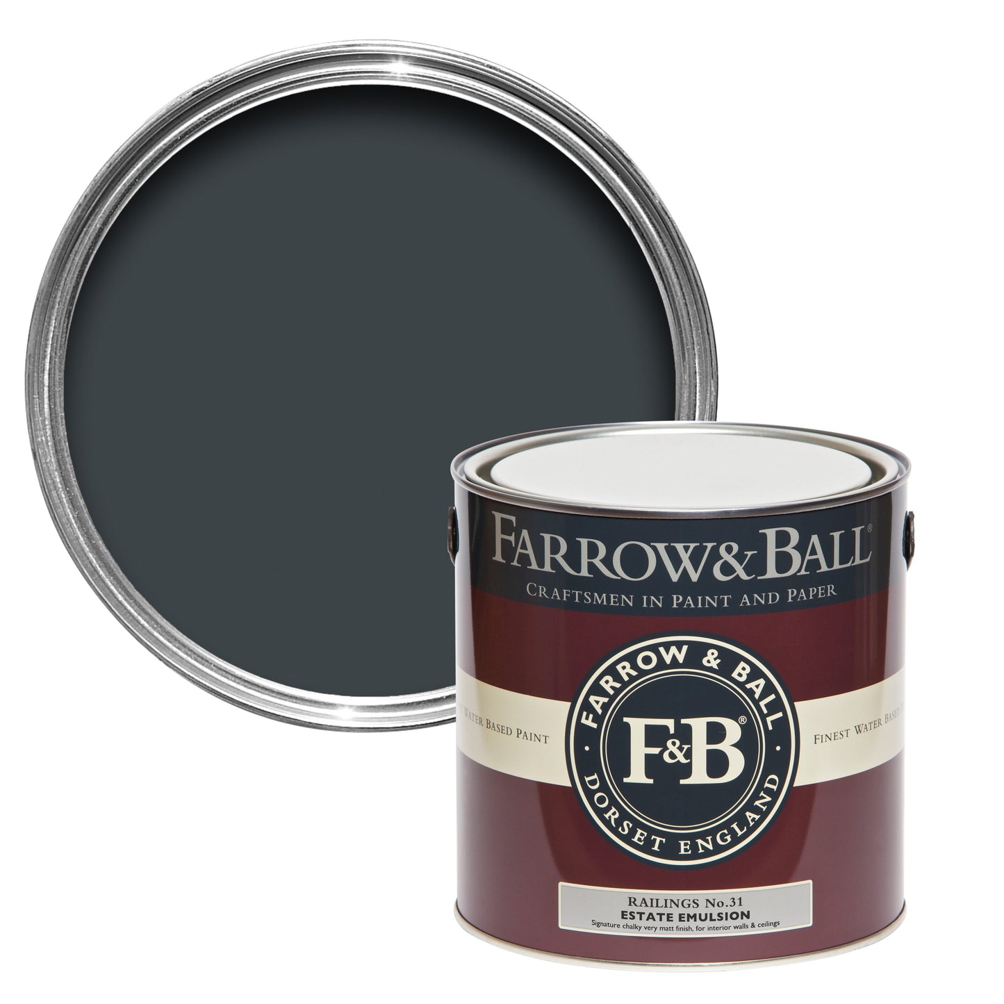 Farrow & Ball Railings No. 31 - Estate Emulsion 5L