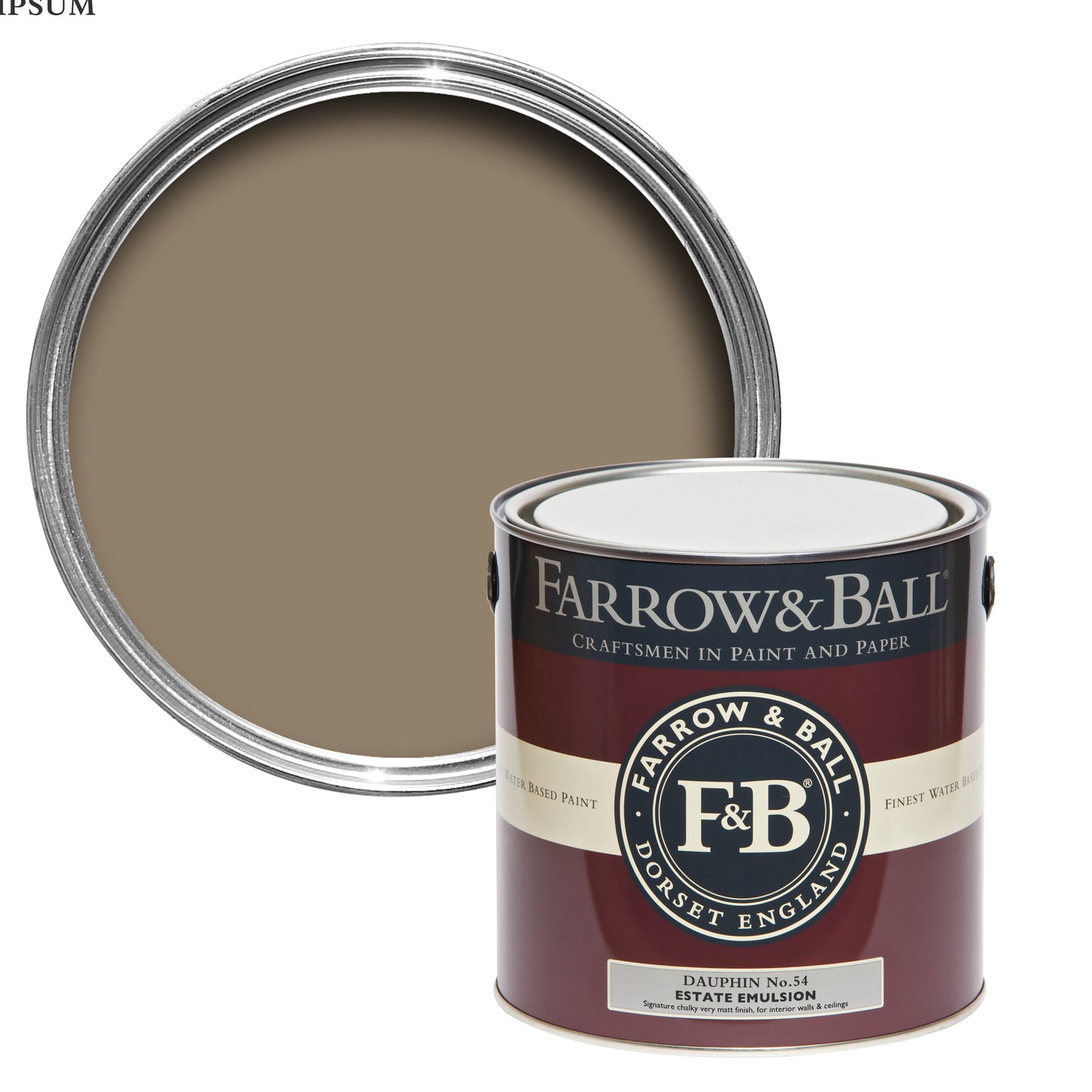 Farrow & Ball Dauphin No. 54 - Estate Eggshell 5L