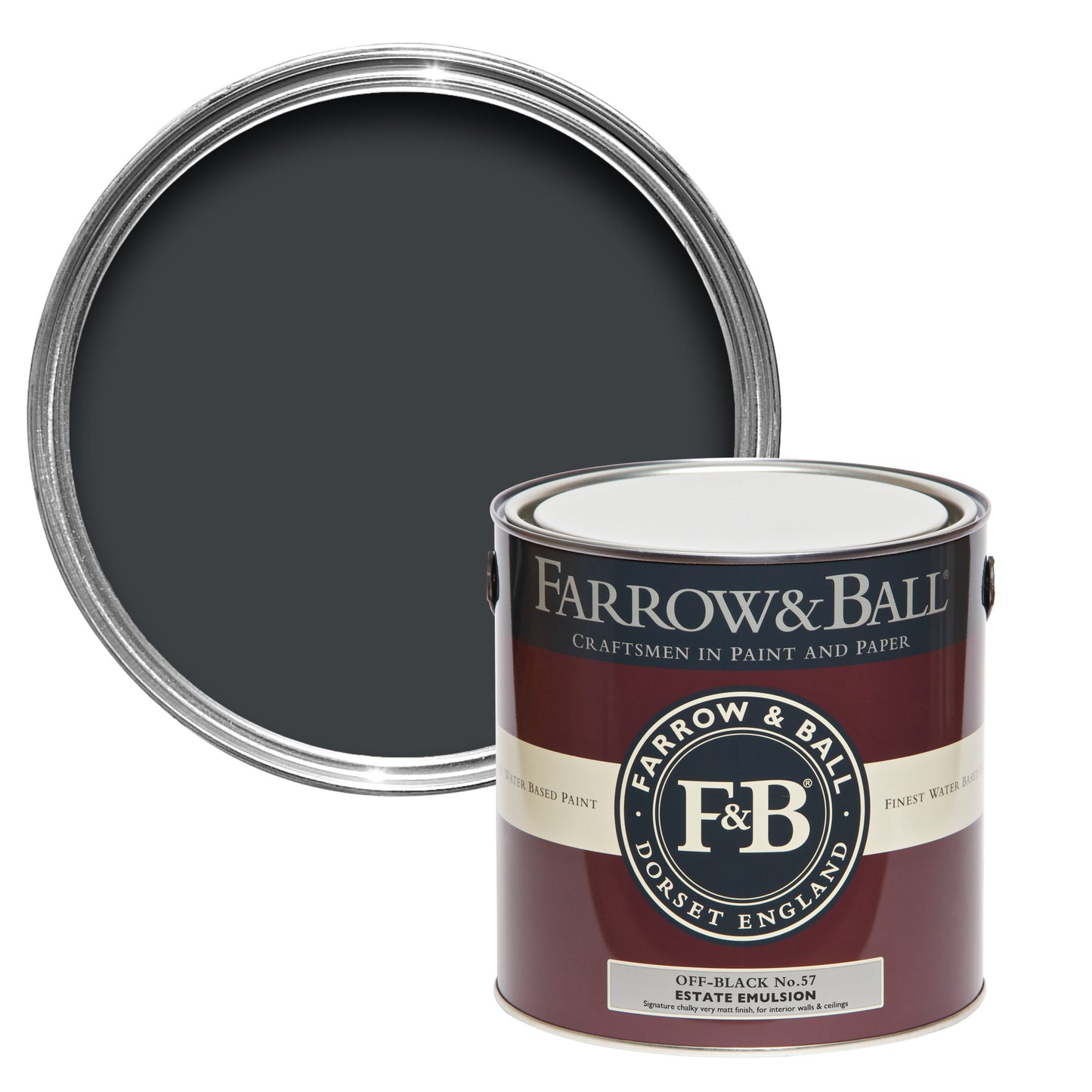 Farrow & Ball Off-Black No. 57 - Exterior Masonry 5L