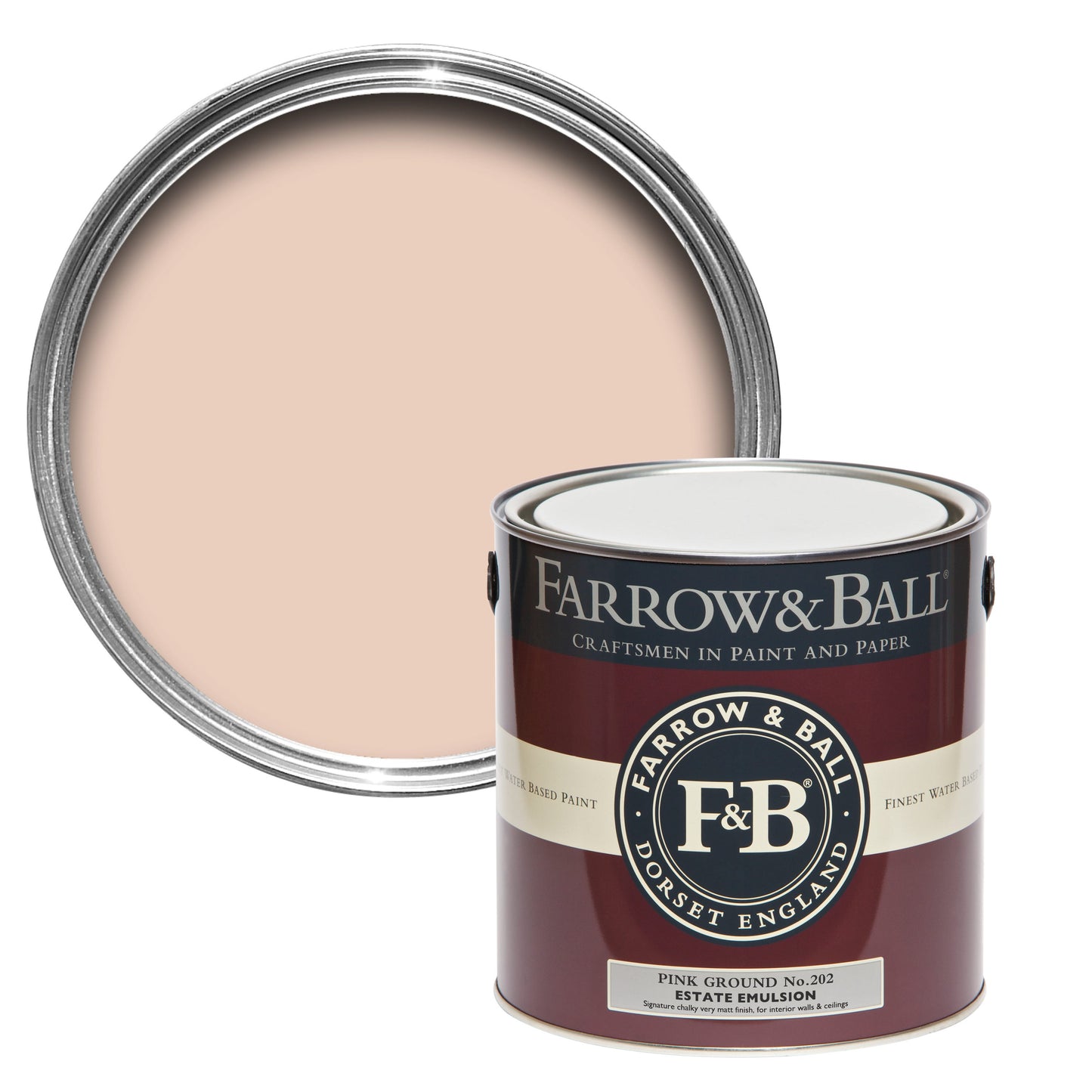Farrow & Ball Pink Ground No. 202 - Soft Distemper 5L
