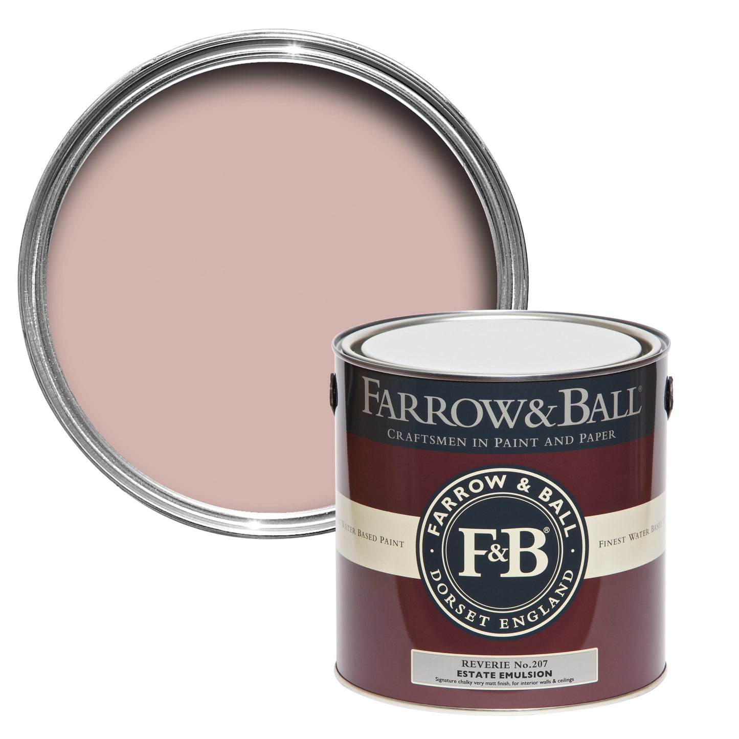 Farrow & Ball Pink Drab No. 207 - Modern Eggshell 750ml