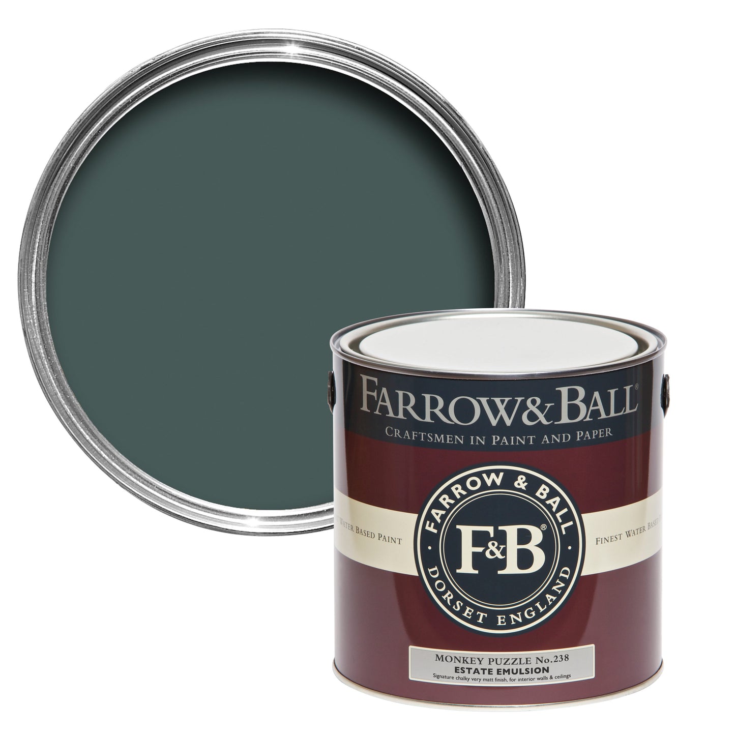 Farrow & Ball Monkey Puzzle No. 238 - Modern Eggshell 750ml