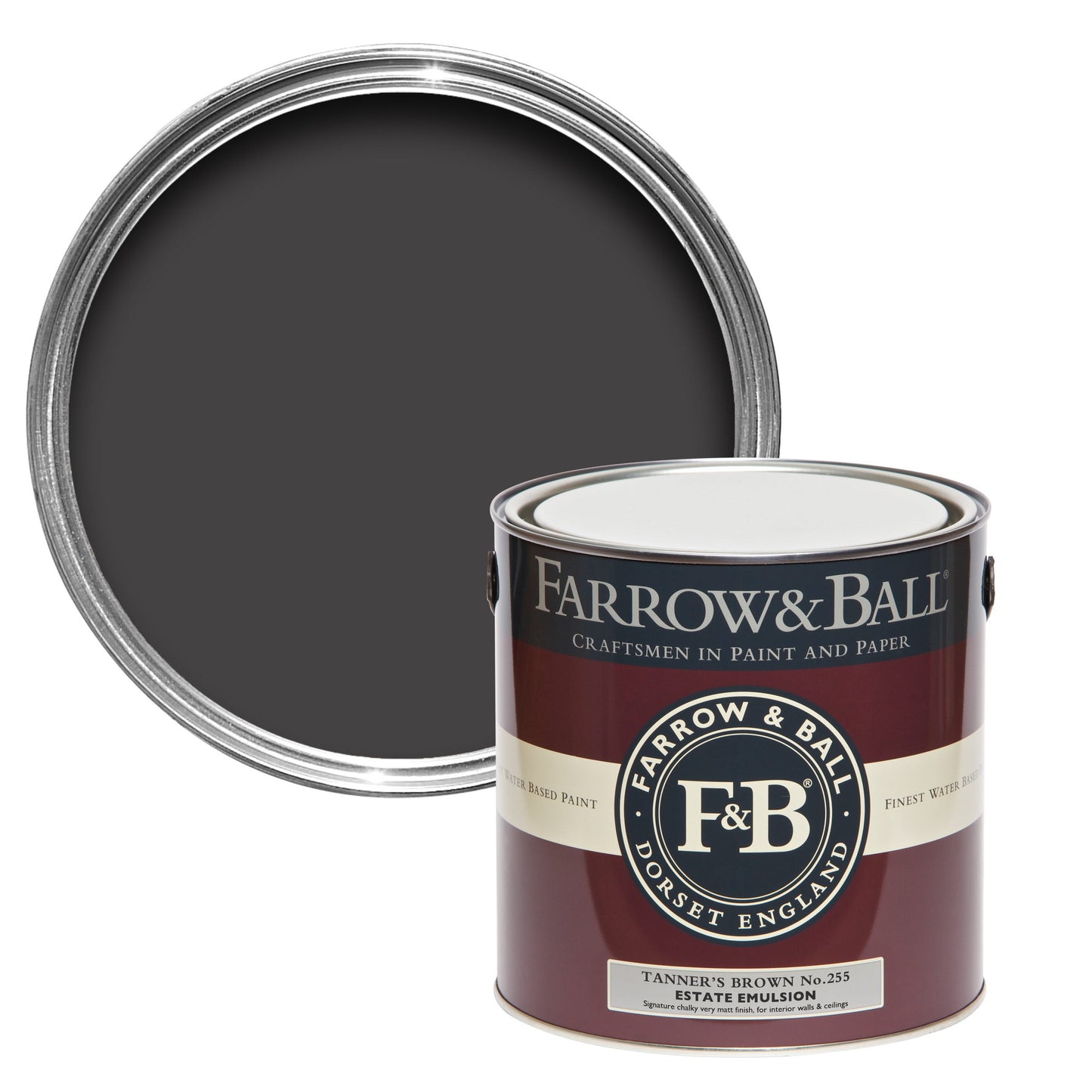 Farrow & Ball Tanner's Brown No. 255 - Modern Eggshell 5L