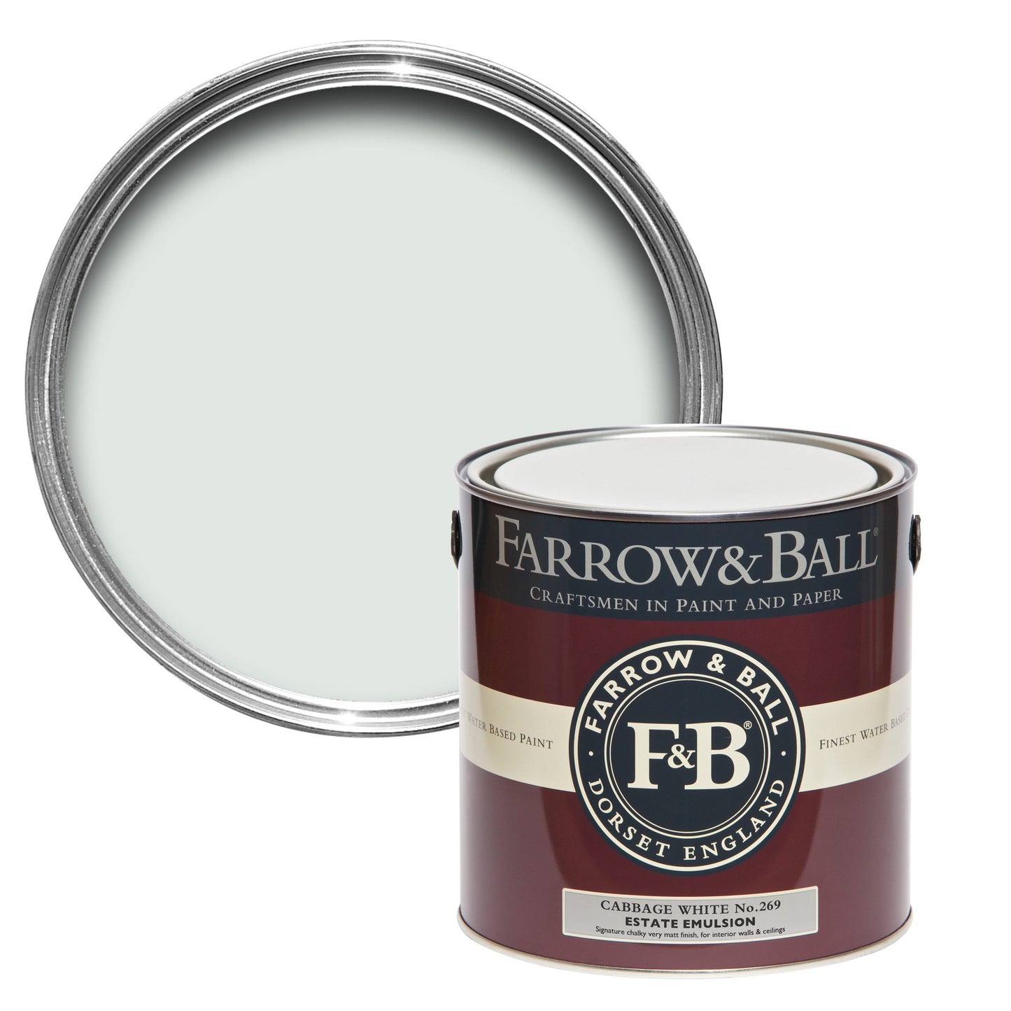 Farrow & Ball Cabbage White No. 269 - Modern Emulsion 2.5L