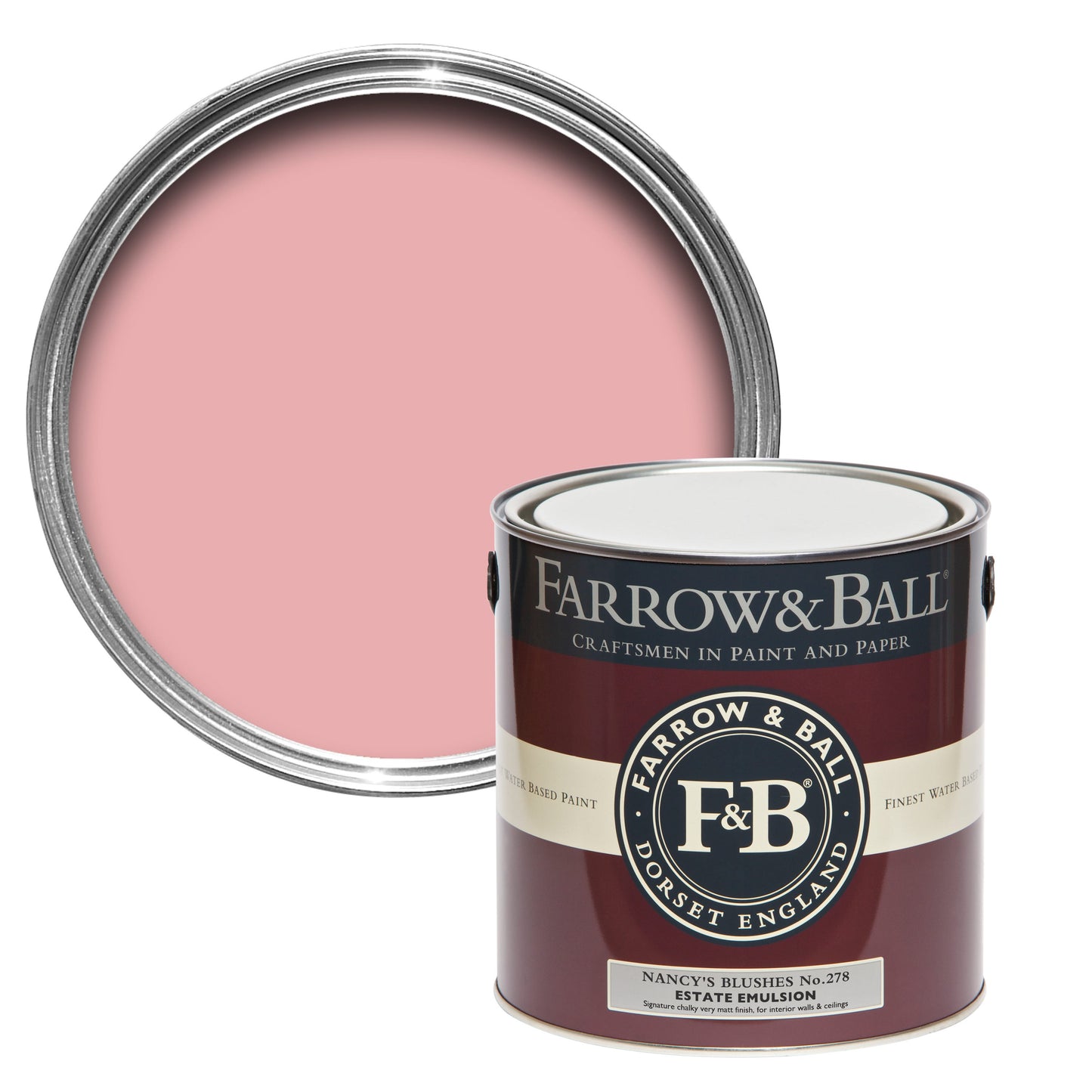 Farrow & Ball Nancy's Blushes No. 278 - Estate Emulsion 100ml