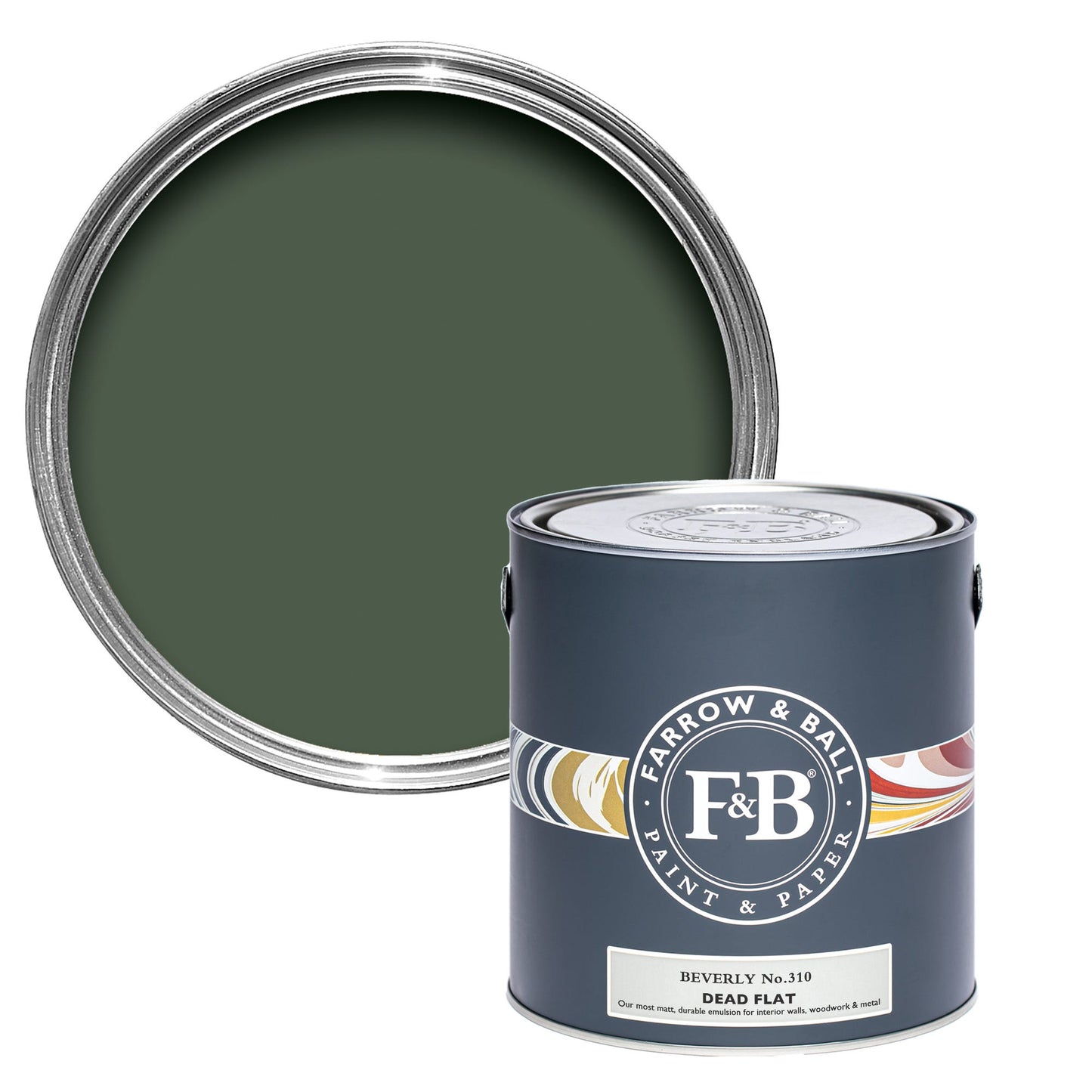 Farrow & Ball Beverly No. 310 - Dead Flat 5L