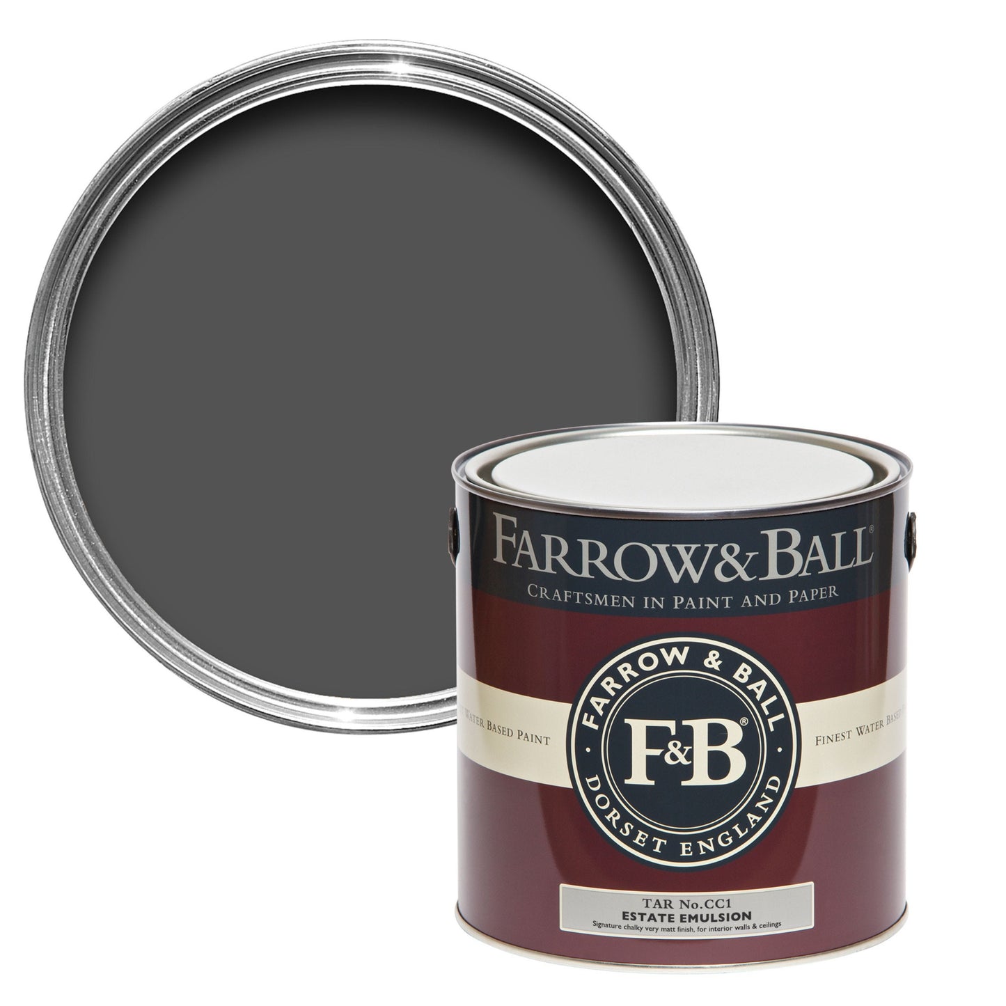 Farrow & Ball Tar No. CC1 - Estate Emulsion 5L