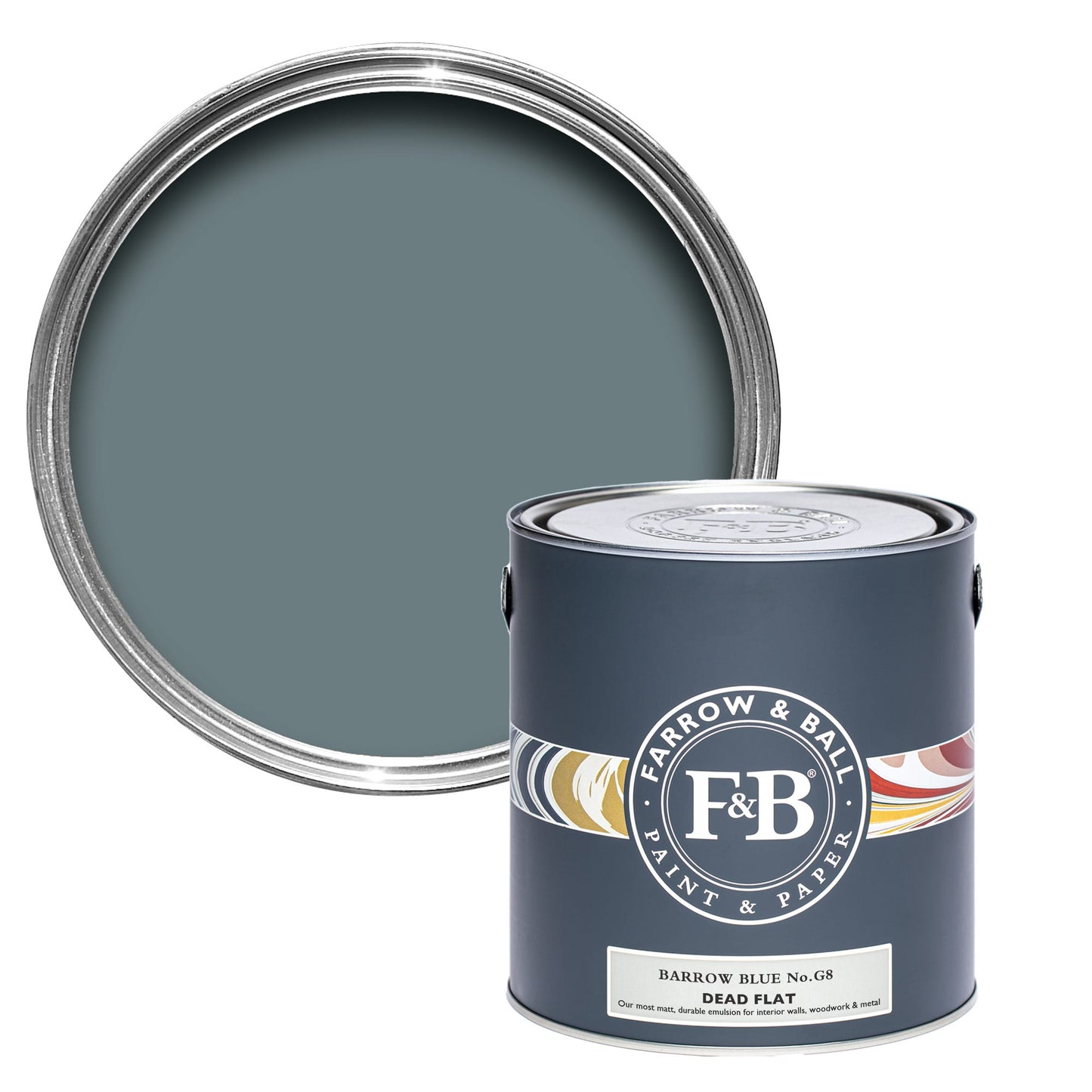 Farrow & Ball Barrow Blue No. G8 - Dead Flat 750ml
