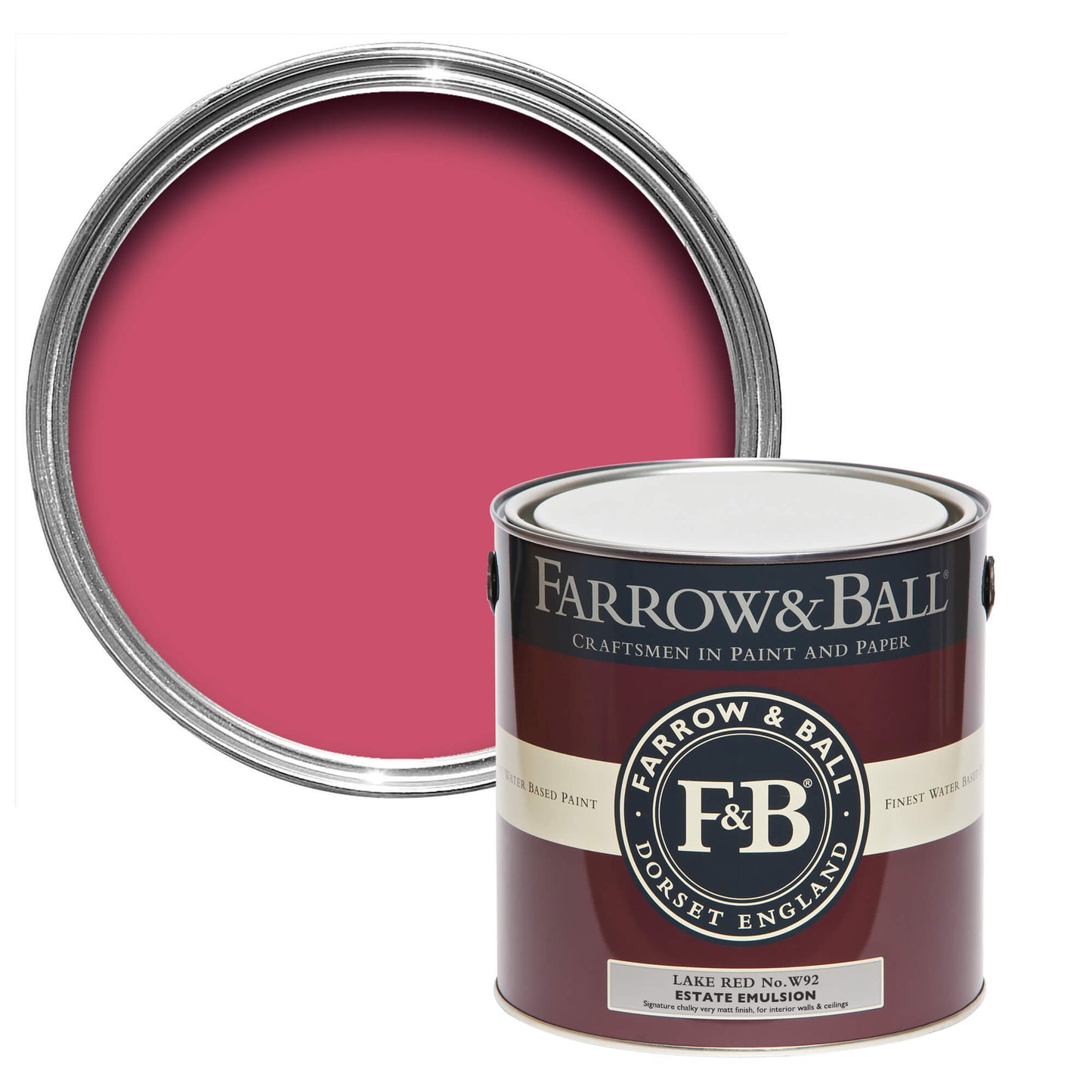 Farrow & Ball Lake Red No. W92 - Flat Eggshell 2.5L