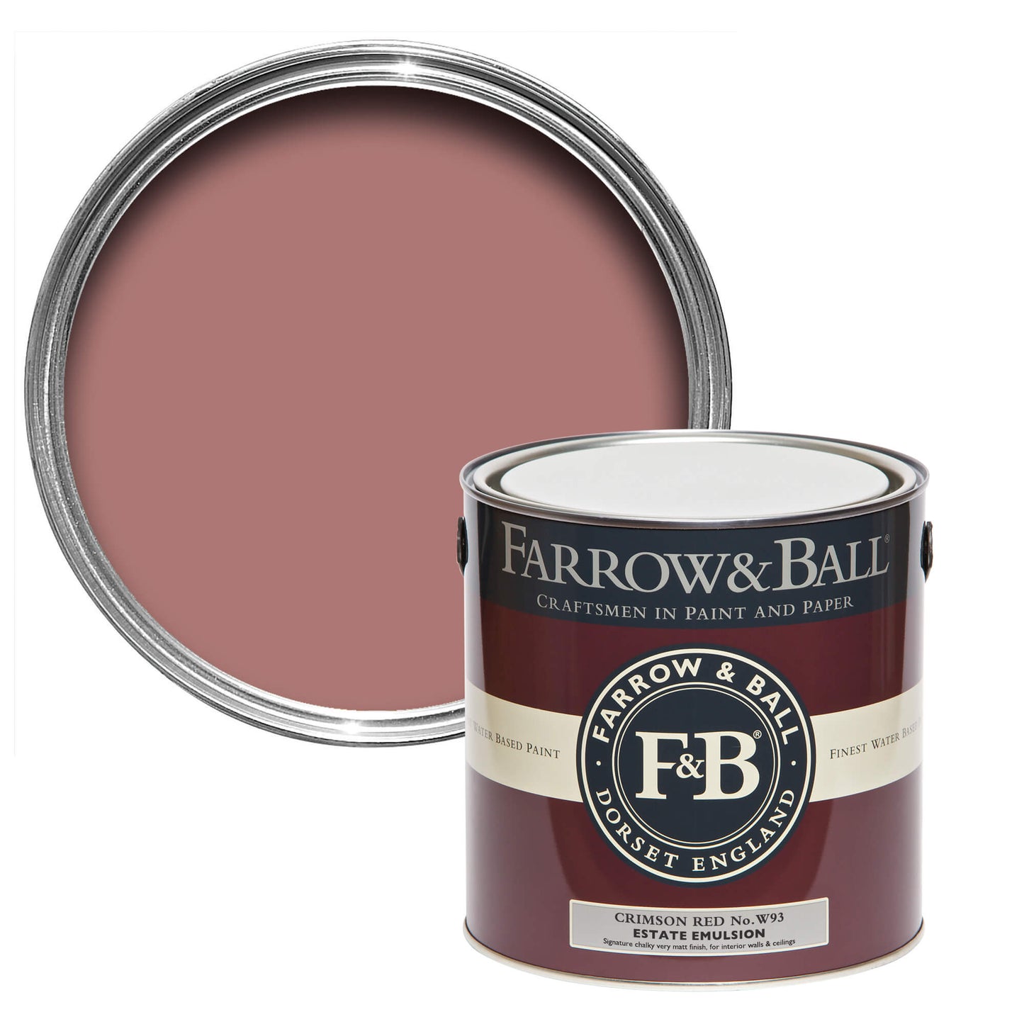 Farrow & Ball Crimson Red No. W93 - Full Gloss 2.5L