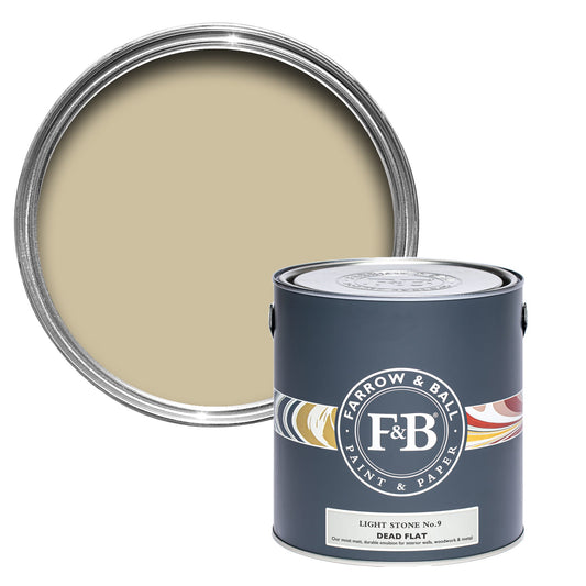 Farrow & Ball Light Stone No. 9 - Dead Flat 2.5L