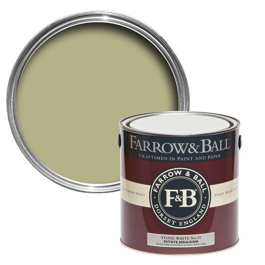 Farrow & Ball Stone White No. 11 - Modern Emulsion 5L