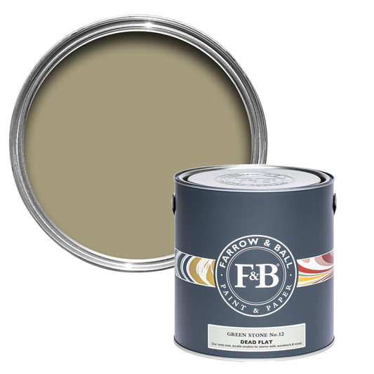 Farrow & Ball Green Stone No. 12 - Dead Flat 5L