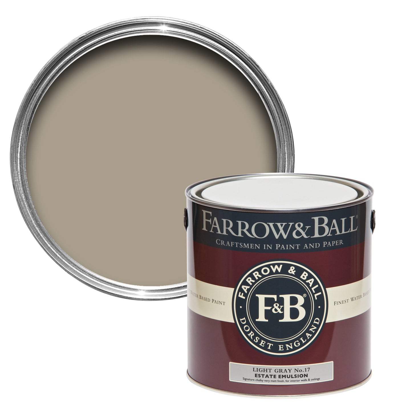 Farrow & Ball Light Gray No. 17 - Modern Emulsion 5L