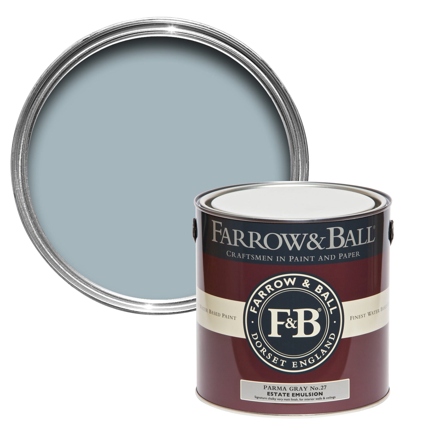 Farrow & Ball Parma Gray No. 27 - Estate Emulsion 5L
