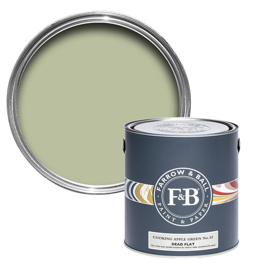 Farrow & Ball Cooking Apple Green No. 32 - Dead Flat 2.5L