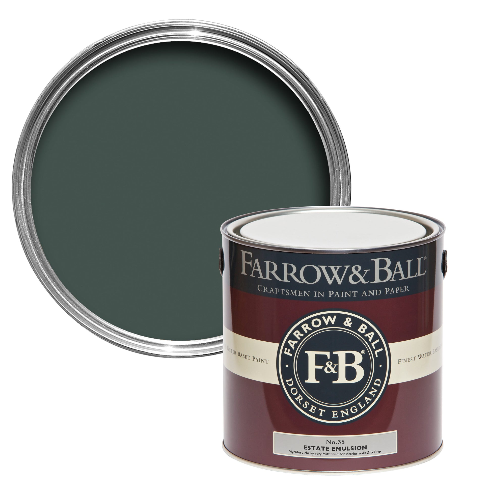 Farrow & Ball Chine Green No. 35 - Modern Eggshell 2.5L