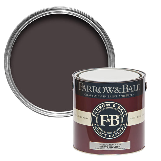 Farrow & Ball Mahogany No. 36 - Casein Distemper 2.5L