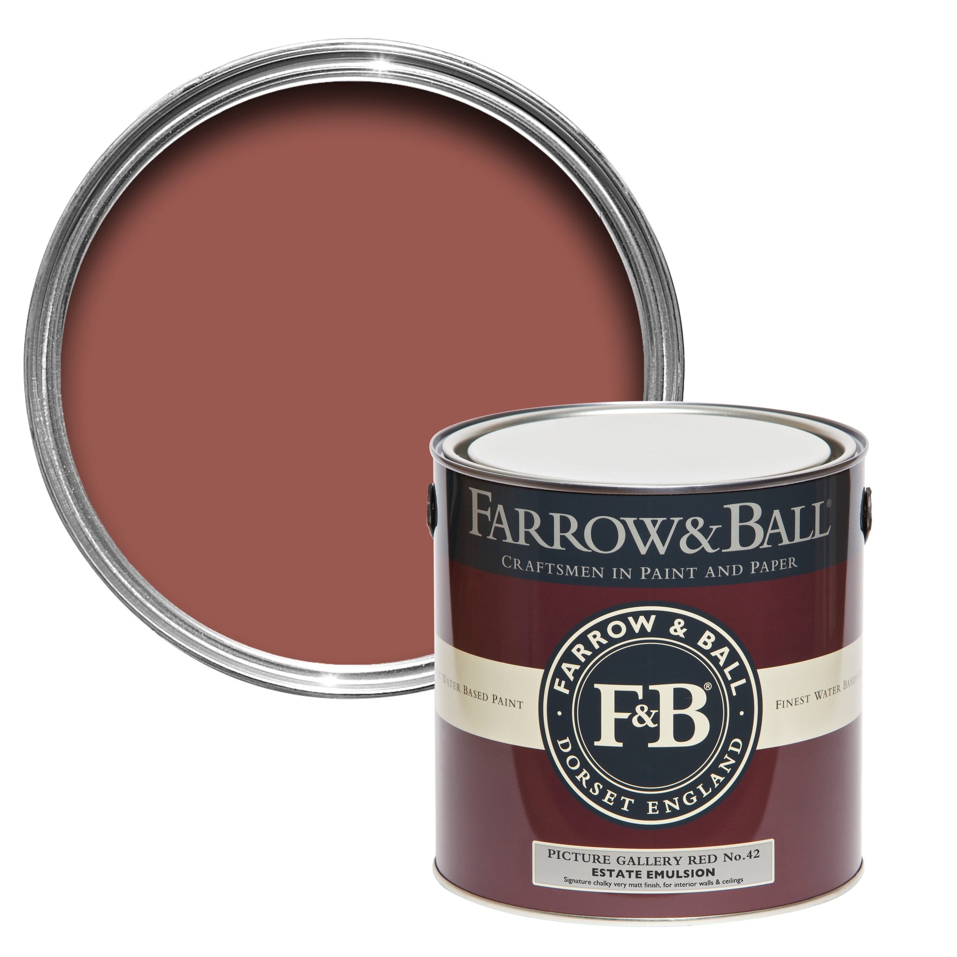 Farrow & Ball Picture Gallery Red No. 42 - Modern Eggshell 750ml