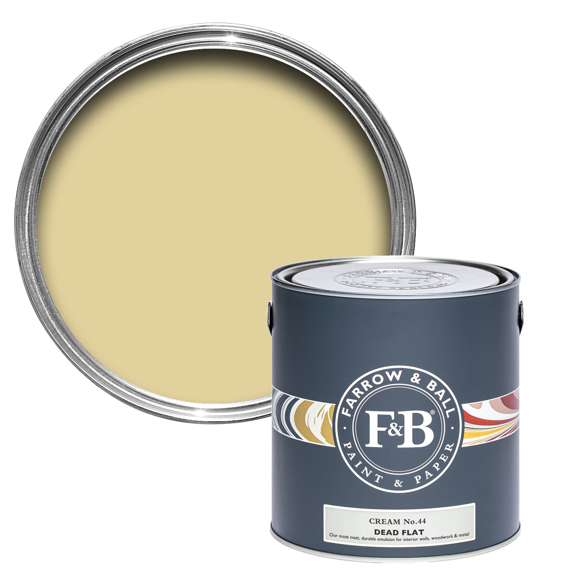 Farrow & Ball Cream No. 44 - Dead Flat 5L