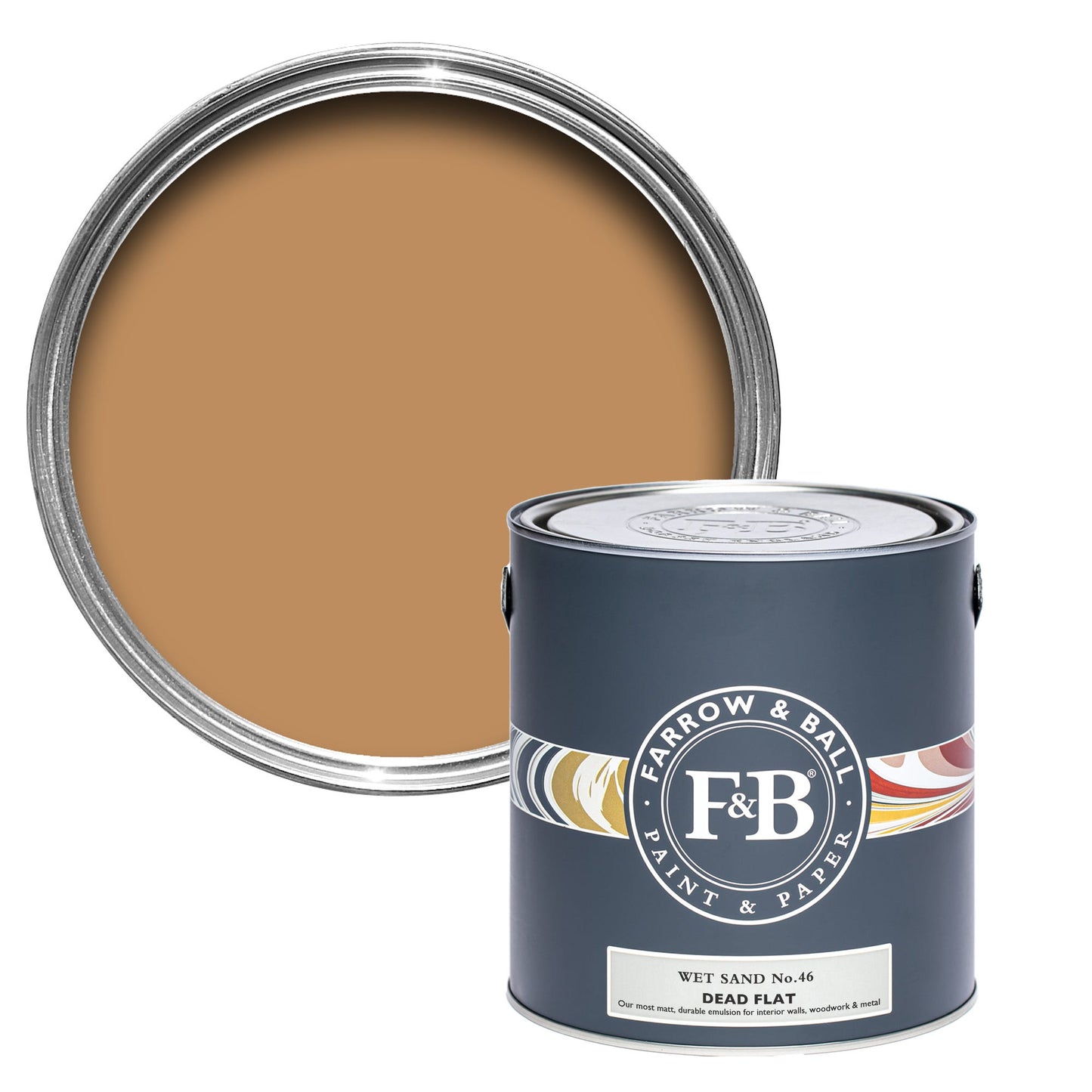 Farrow & Ball Wet Sand No. 46 - Dead Flat 750ml