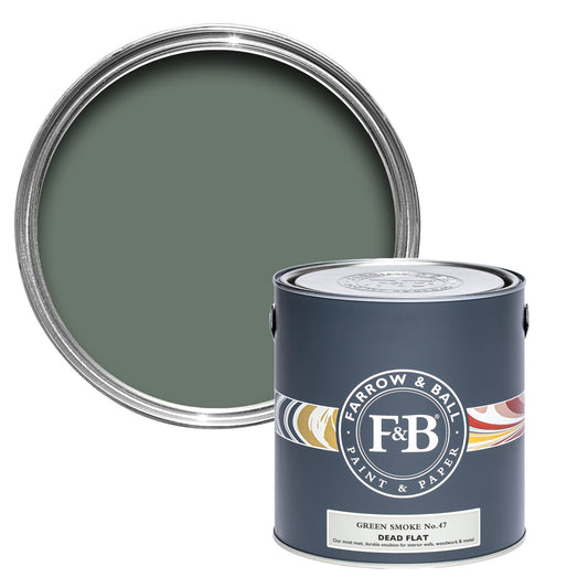 Farrow & Ball Green Smoke No. 47 - Dead Flat 5L