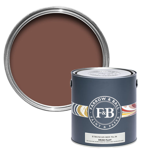 Farrow & Ball Etruscan Red No. 56 - Dead Flat 2.5L