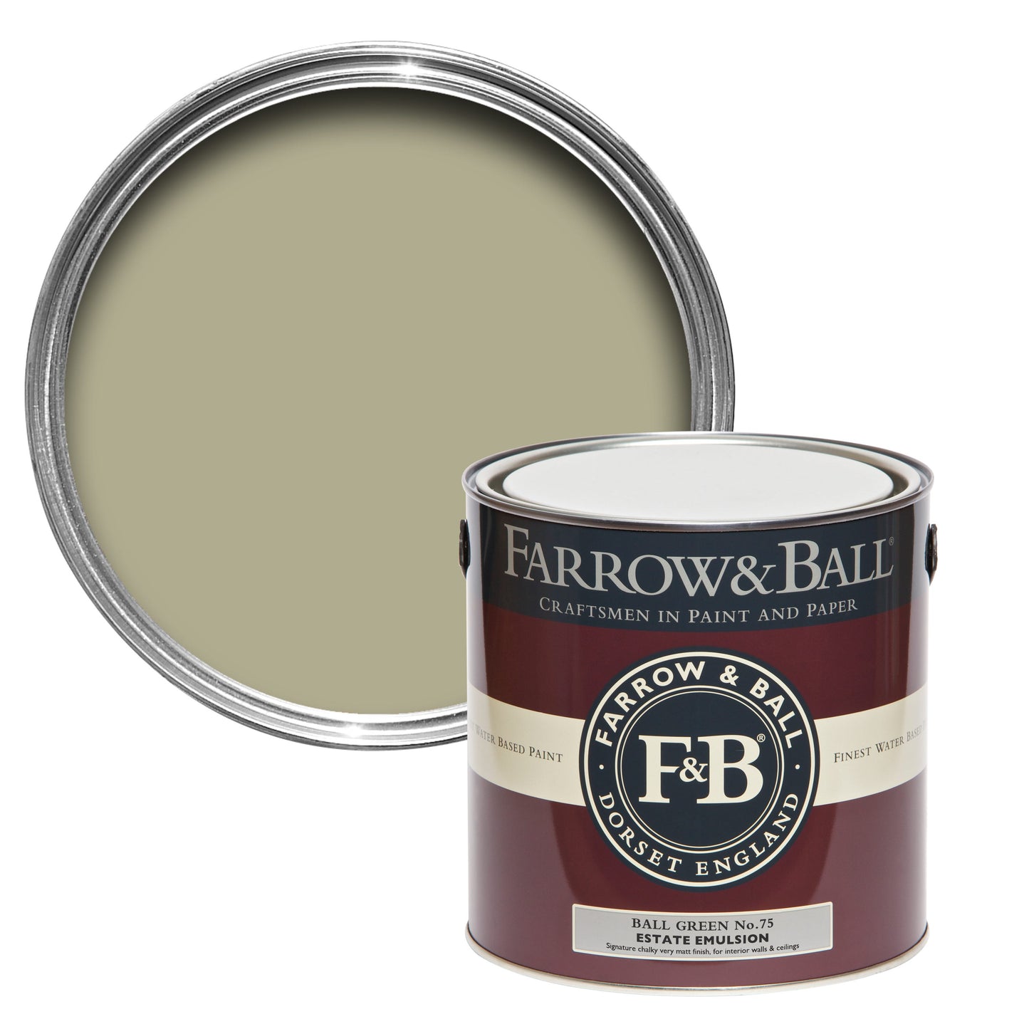 Farrow & Ball Ball Green No. 75 - Estate Emulsion 5L