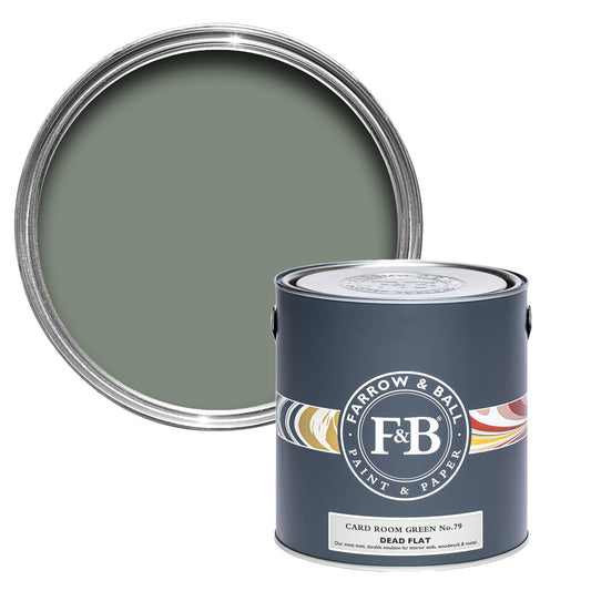 Farrow & Ball Card Room Green No. 79 - Dead Flat 750ml