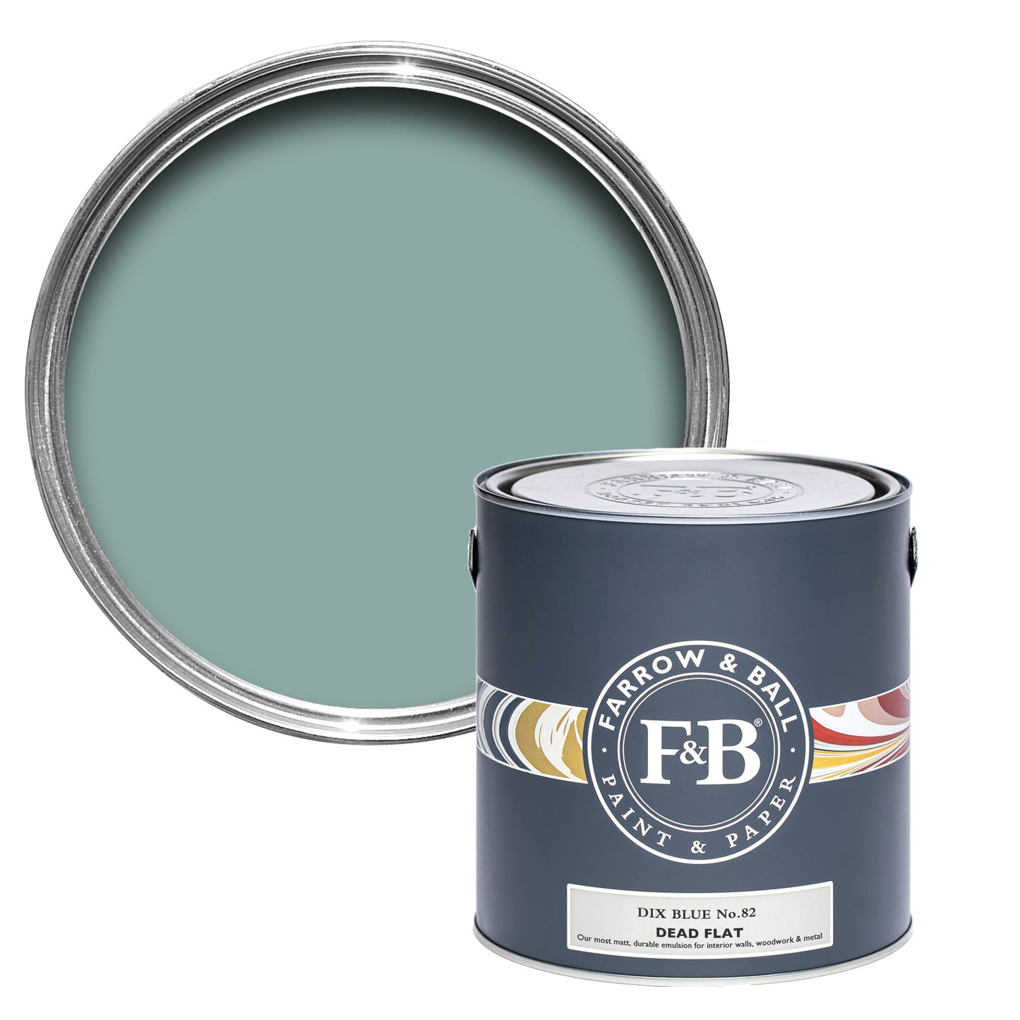 Farrow & Ball Dix Blue No. 82 - Dead Flat 5L