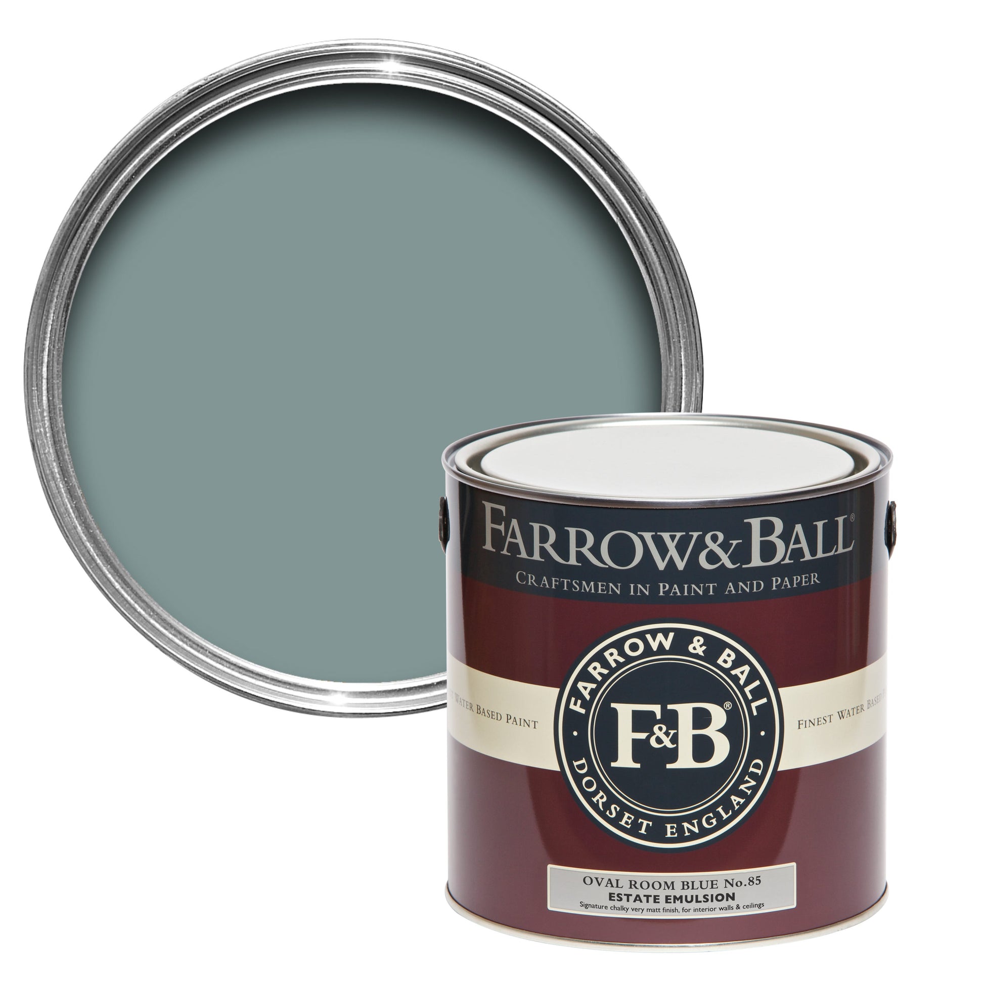 Farrow & Ball Oval Room Blue No. 85 - Estate Eggshell 750ml