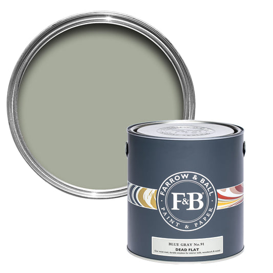 Farrow & Ball Blue Gray No. 91 - Dead Flat 2.5L