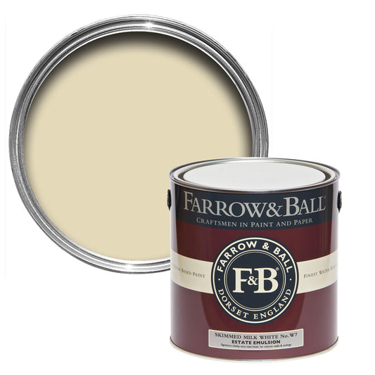 Farrow & Ball Skimmed Milk White No. W7 - Exterior Eggshell 750ml
