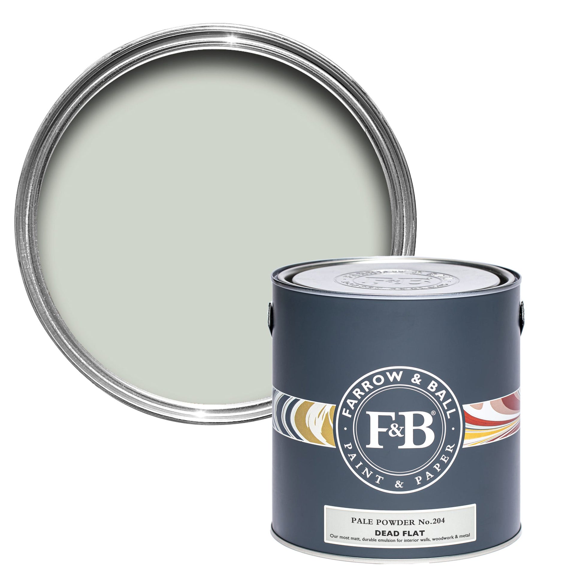 Farrow & Ball Pale Powder No. 204 - Dead Flat 5L