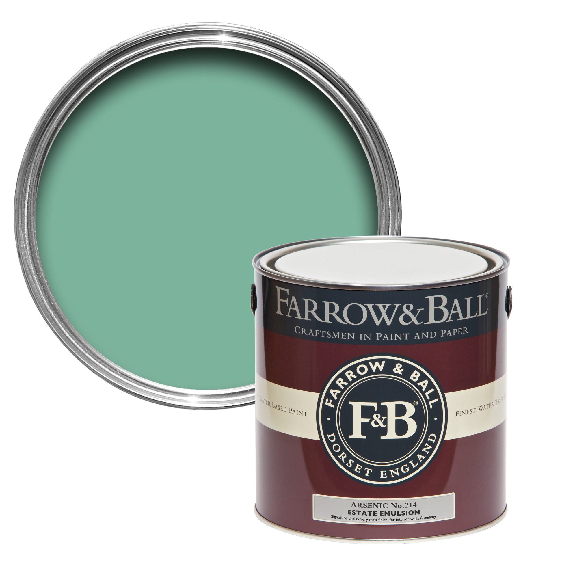 Farrow & Ball Arsenic No. 214 - Casein Distemper 2.5L
