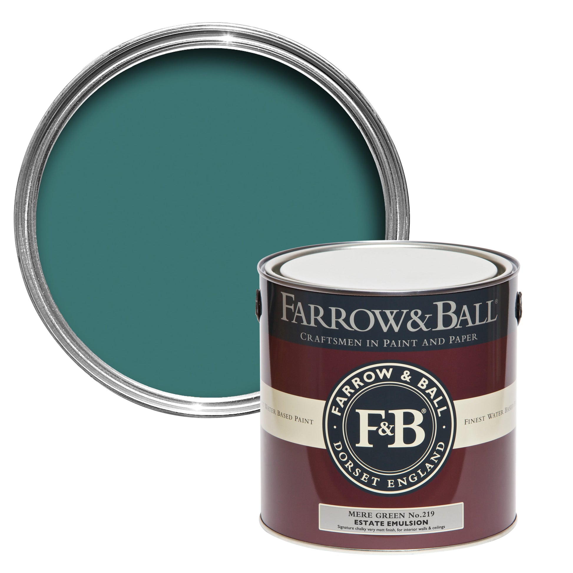 Farrow & Ball Mere Green No. 219 - Casein Distemper 2.5L