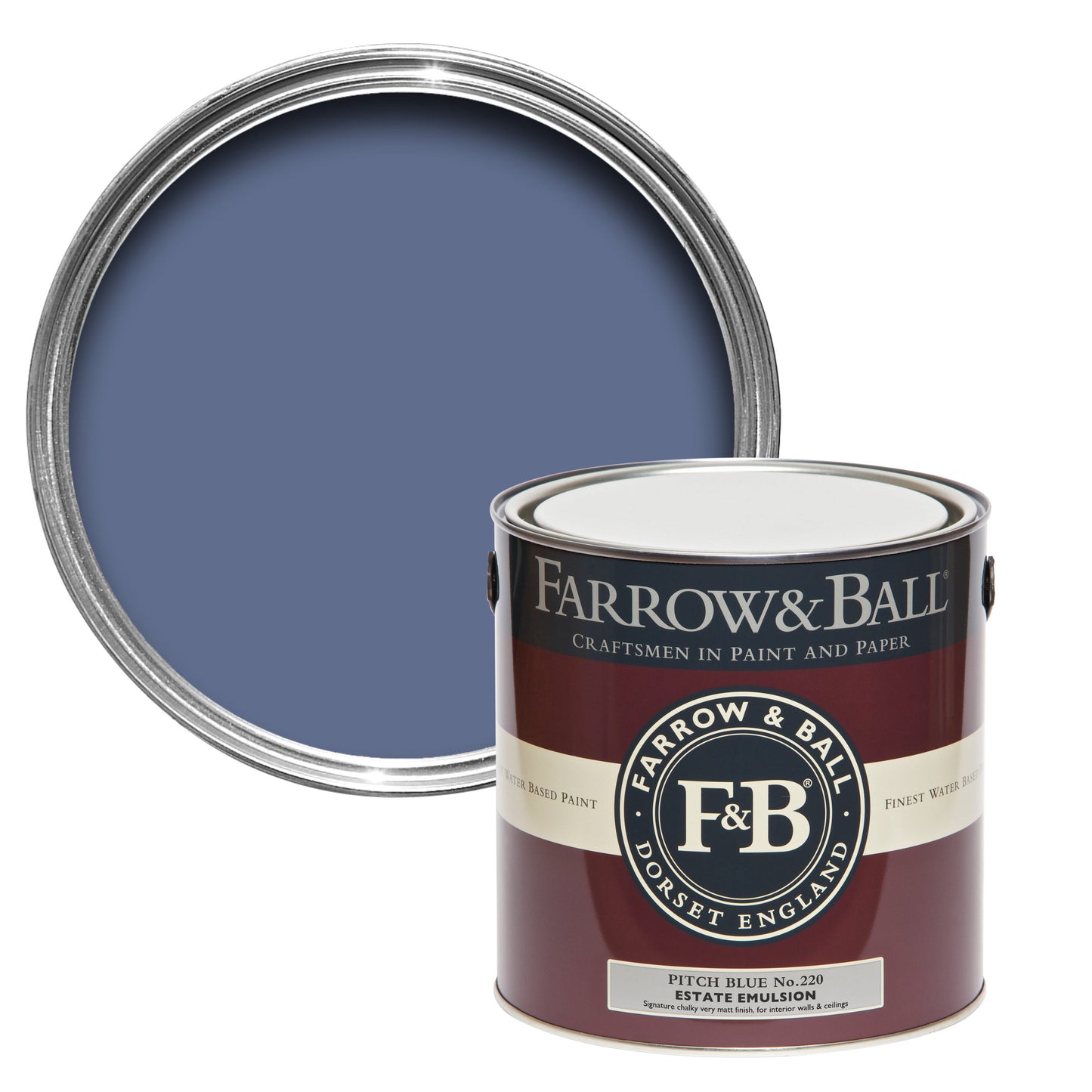 Farrow & Ball Pitch Blue No. 220 - Modern Eggshell 5L