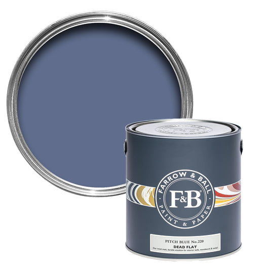 Farrow & Ball Pitch Blue No. 220 - Dead Flat 2.5L