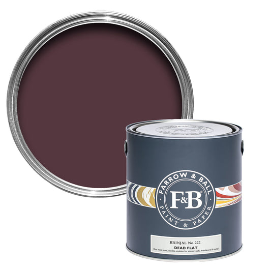 Farrow & Ball Brinjal No. 222 - Dead Flat 5L