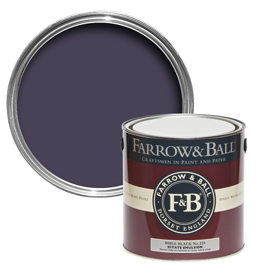 Farrow & Ball Bible Black No. 225 - Exterior Eggshell 2.5L