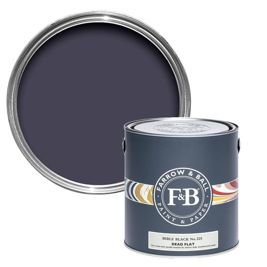 Farrow & Ball Bible Black No. 225 - Dead Flat 2.5L