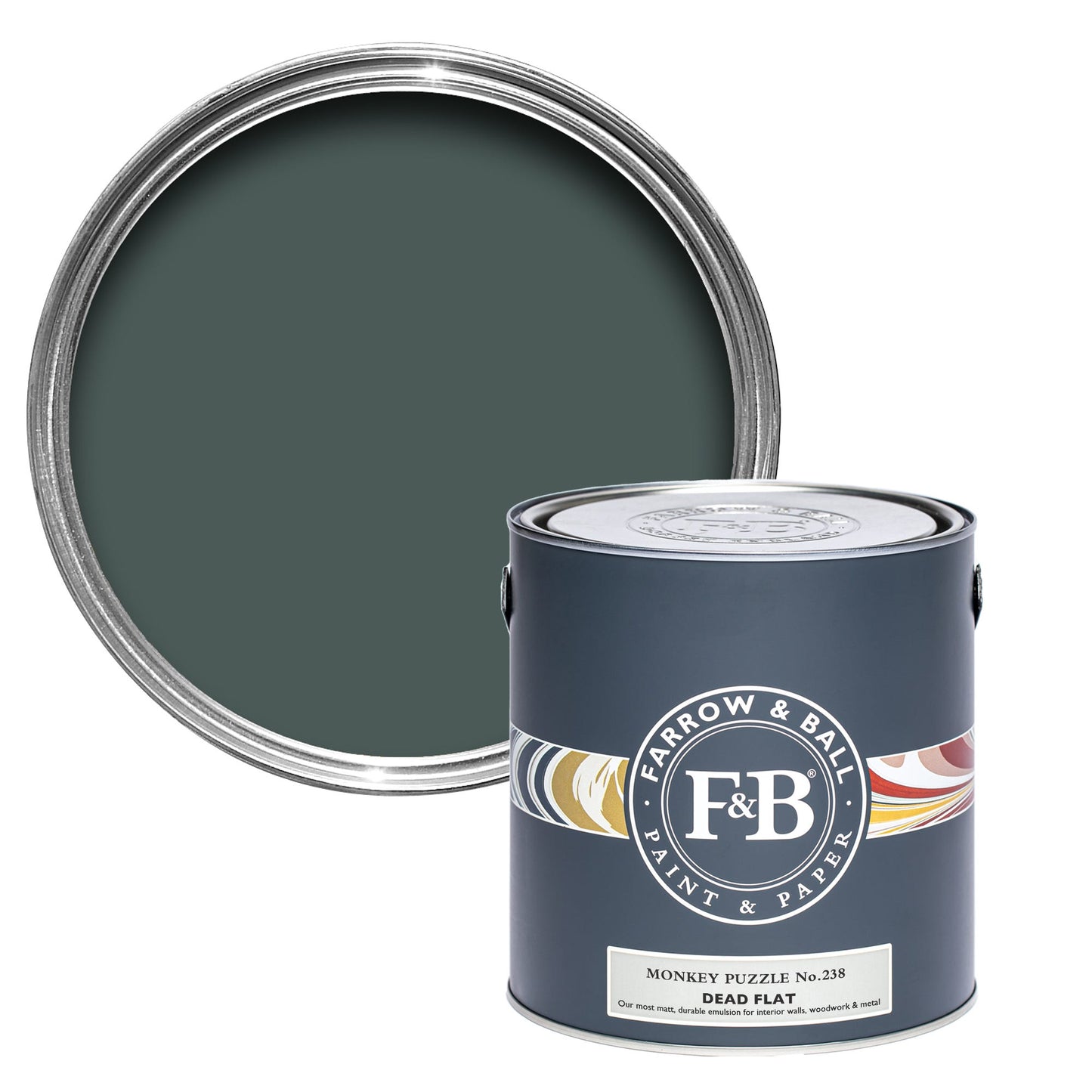 Farrow & Ball Monkey Puzzle No. 238 - Dead Flat 5L