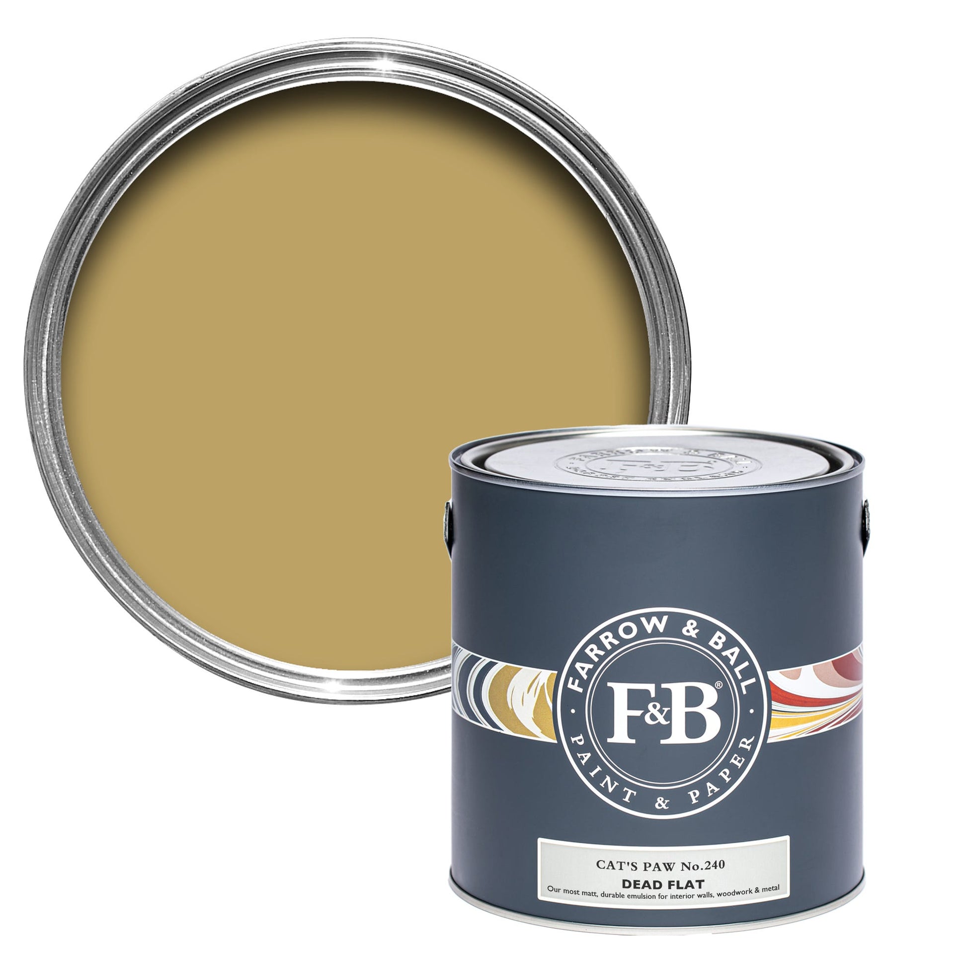Farrow & Ball Cats Paw No. 240 - Dead Flat 2.5L