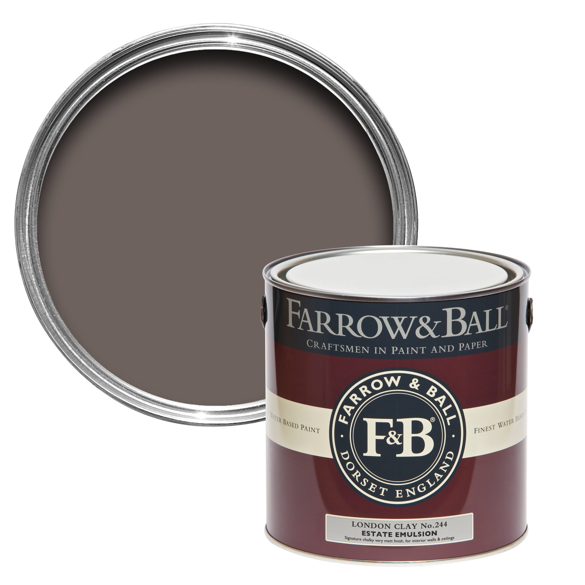Farrow & Ball London Clay No. 244 - Flat Eggshell 750ml