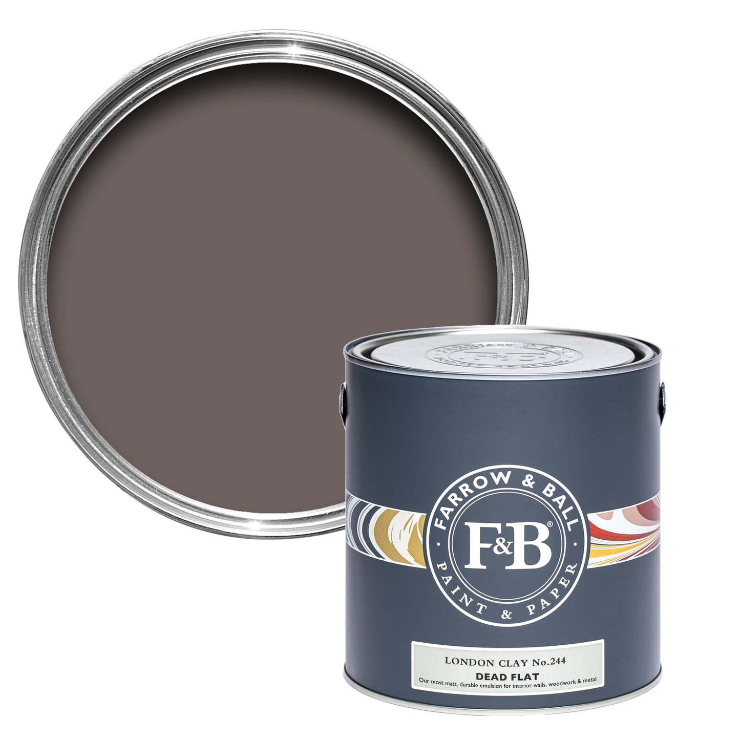 Farrow & Ball London Clay No. 244 - Dead Flat 5L