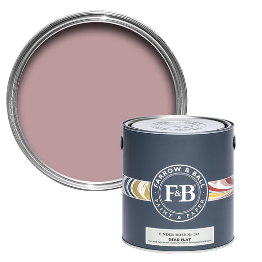 Farrow & Ball Cinder Rose No. 246 - Dead Flat 5L