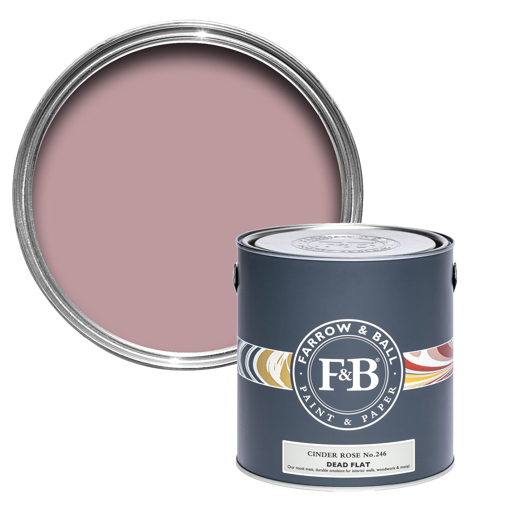 Farrow & Ball Cinder Rose No. 246 - Dead Flat 750ml