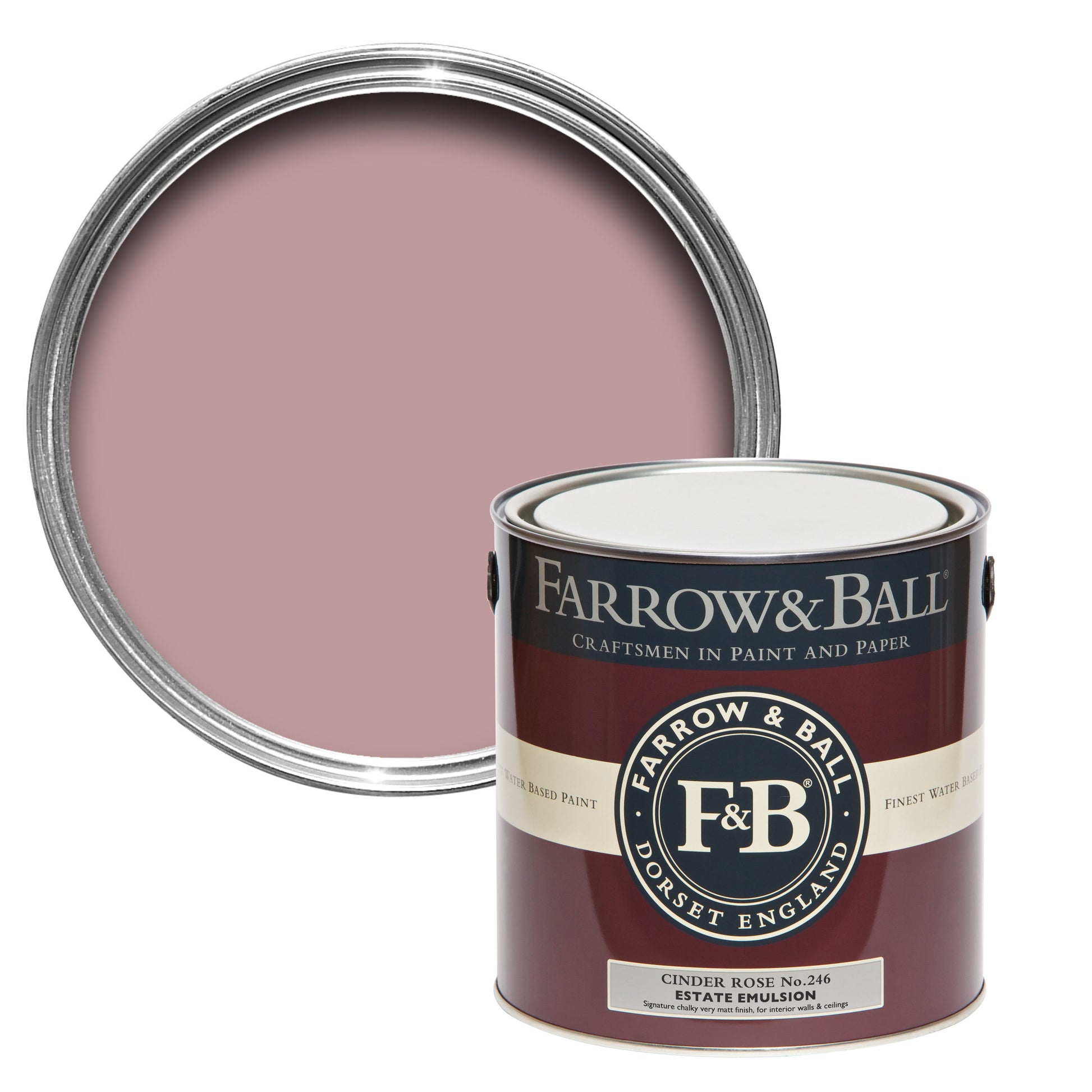 Farrow & Ball Cinder Rose No. 246 - Estate Emulsion 2.5L